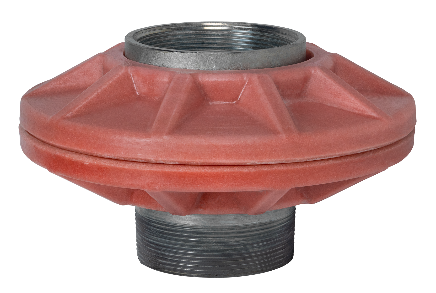 PCI tank sump adapters provide a secure and economical alternative for installations that do not allow for a collar mounted sump. Their composite construction eliminates flange corrosion and protects steel pipe fittings.